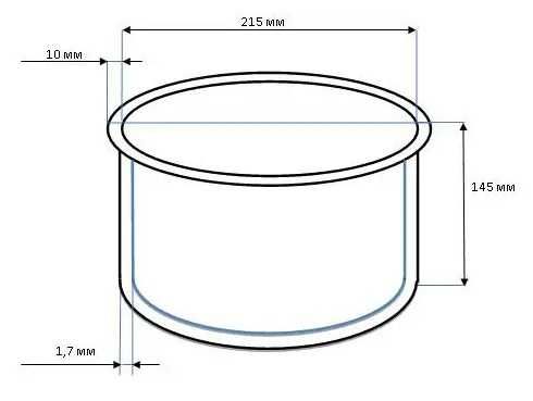 Универсальная чаша для мультиварок