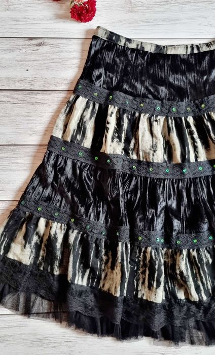 Стім панк спідниця у складку пишна неформальна