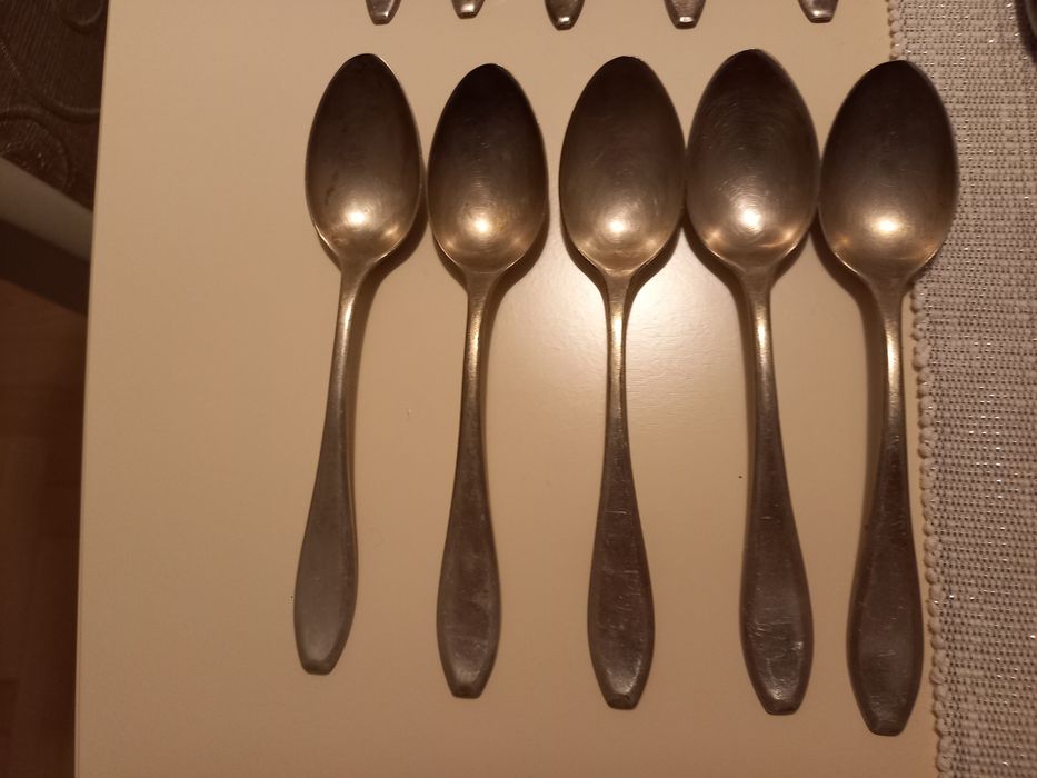 Posrebrzane łyżeczki PRL