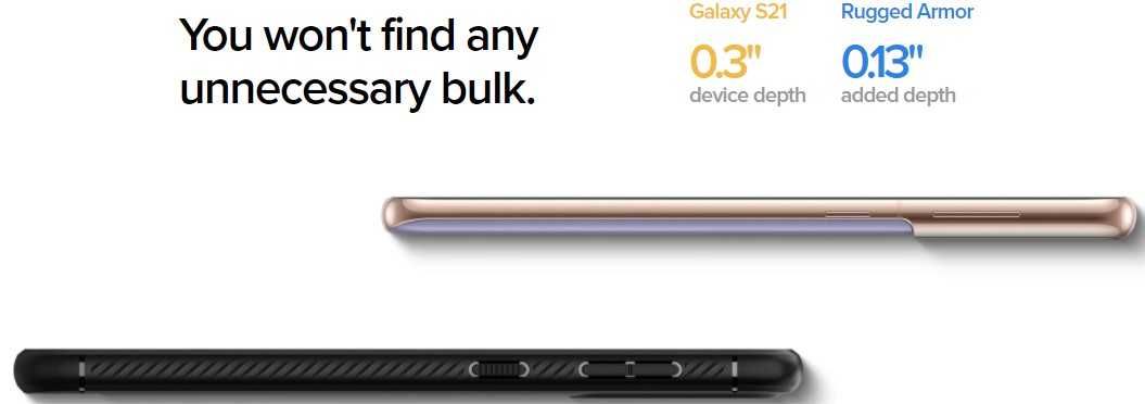 Spigen Rugged Armor Case Samsung Galaxy S21