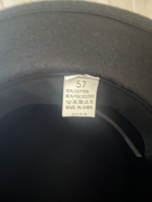 Стильний фетровий капелюх канотье Чорний 57 розмір