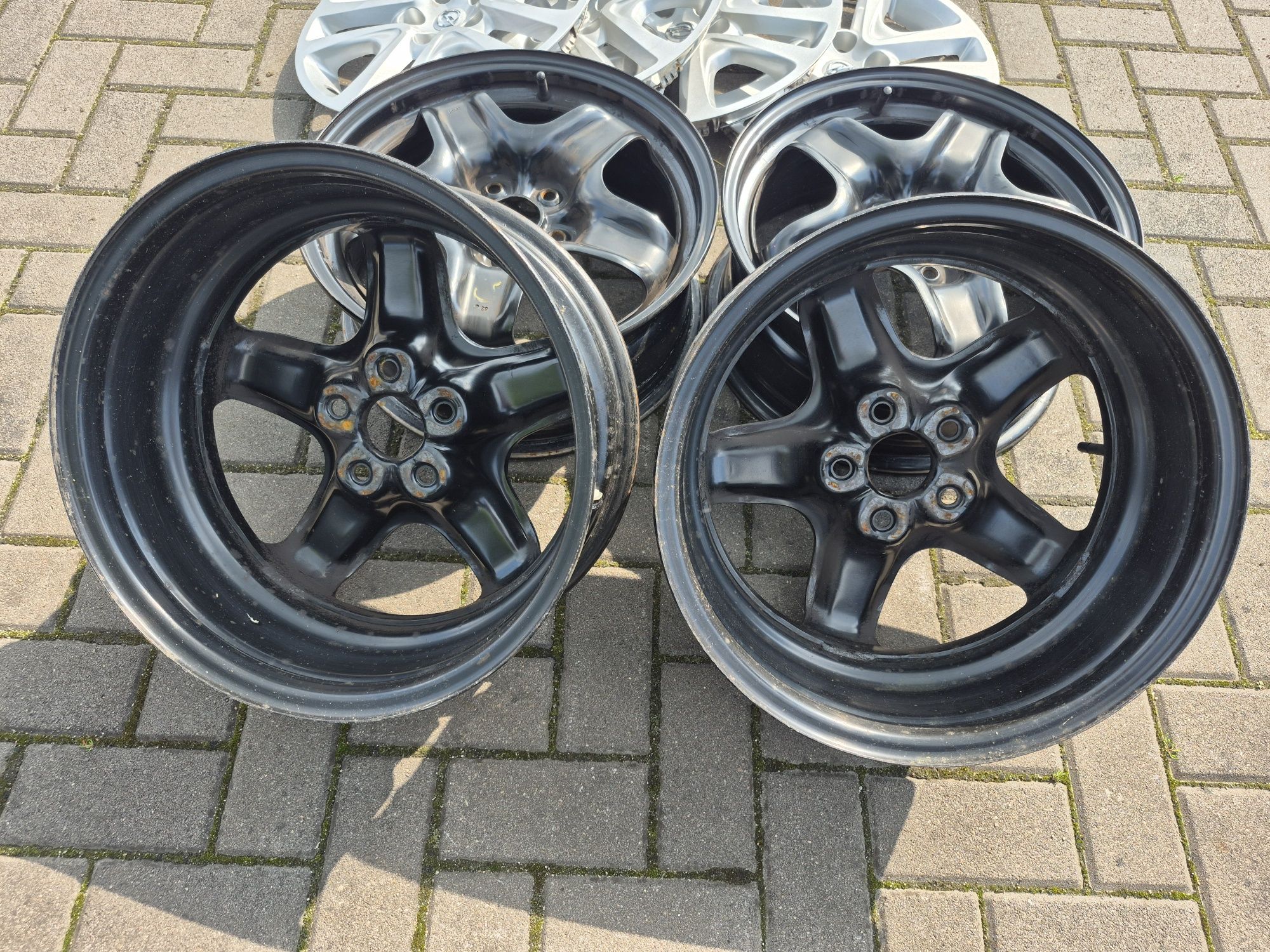 Felgi Struktur z Kołpak i Czujnik OPEL Astra J Mokka 5x105 16 Cal 6.5J