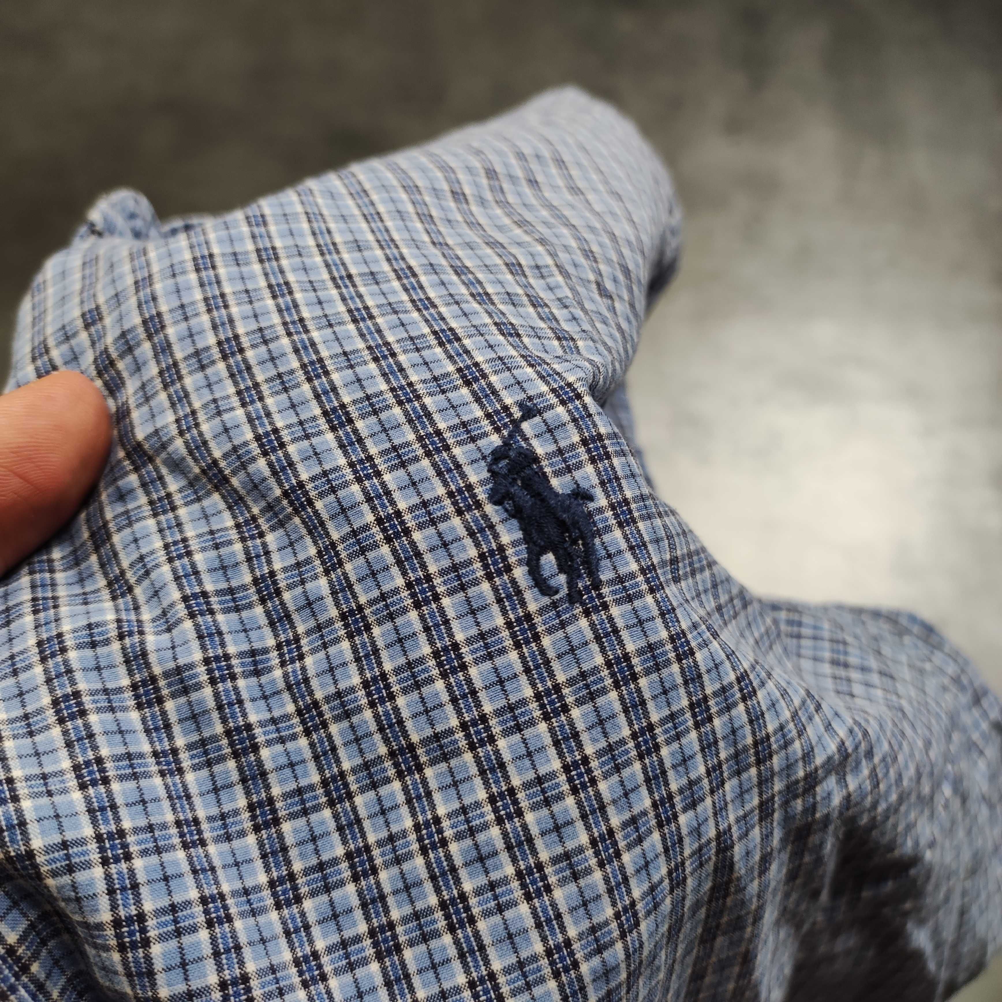 MĘSKA Koszula Elegancka PREMIUM Polo Ralph Lauren Drobna Kratka Konik