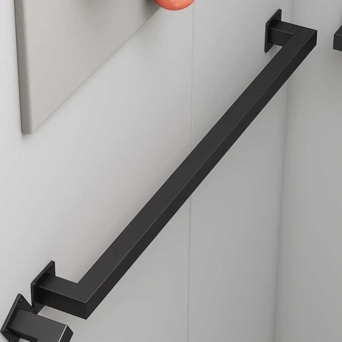 Metalowa poręcz ścienna CZARNA LOFT 120cm NOWA