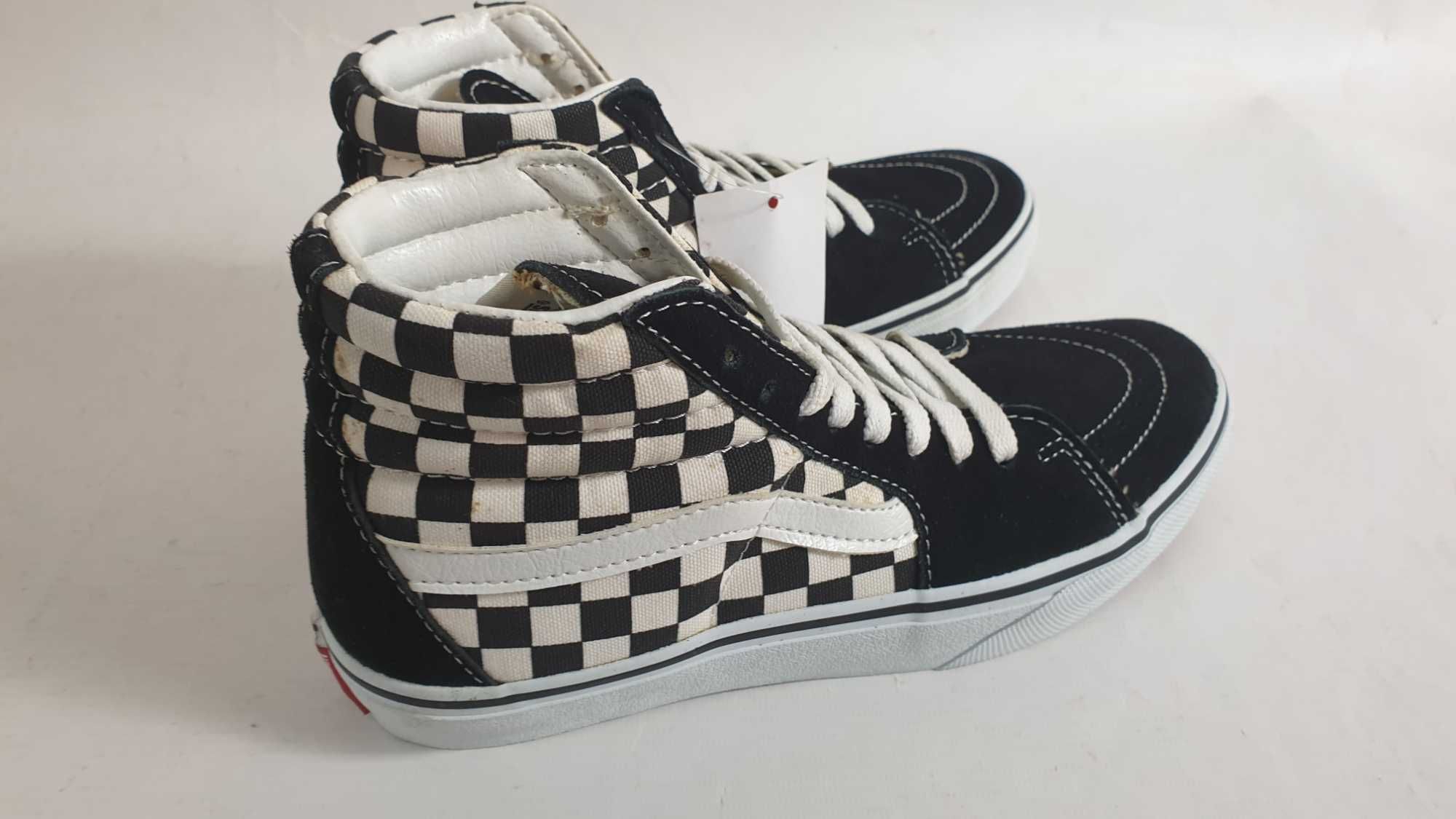 Trampki Męskie Damskie Unisex Wysokie Vans W Kratkę V38CL SK8-HI DX 38