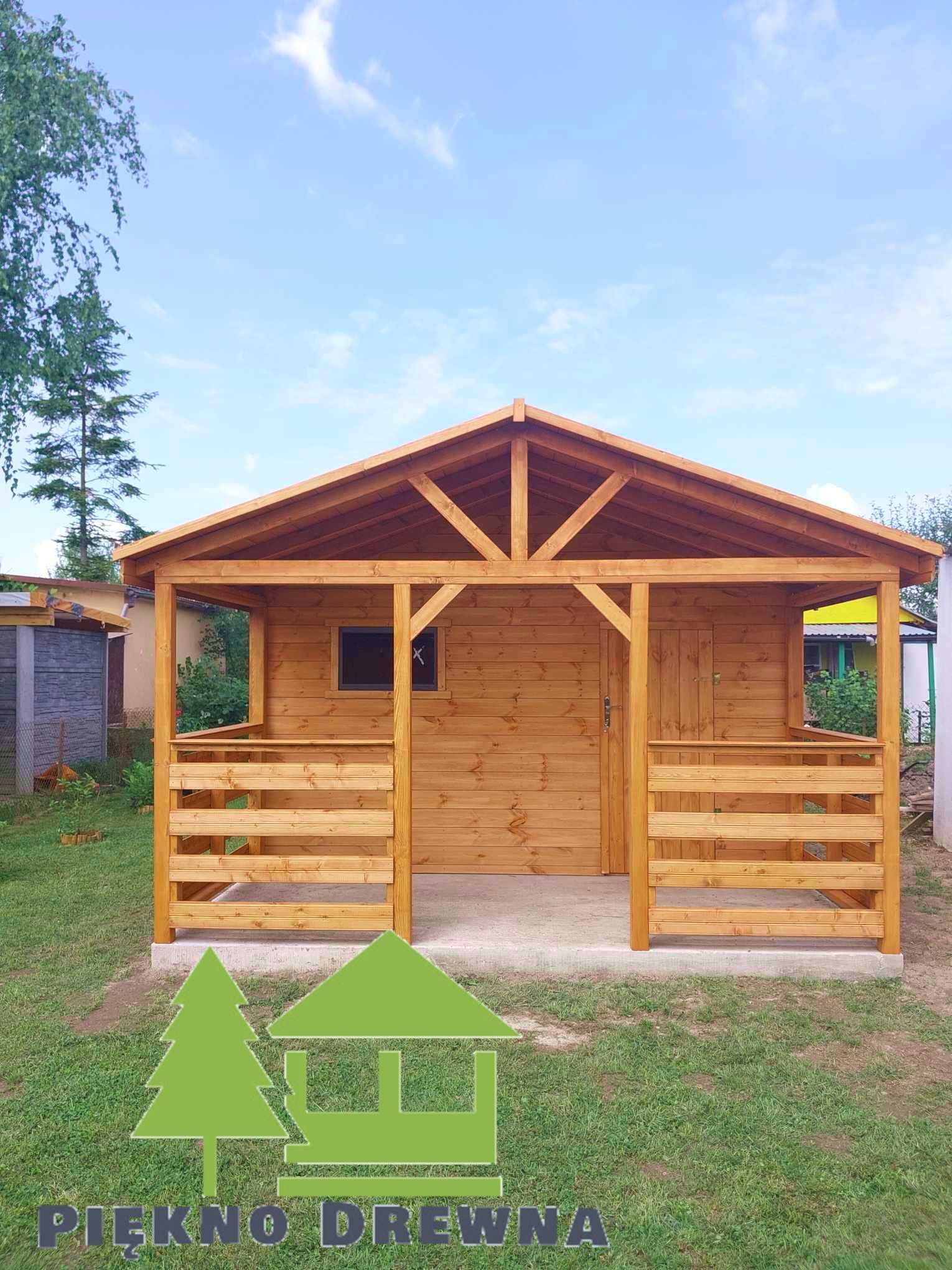 Domek działkowy Arek 6x4 Piękno Drewna