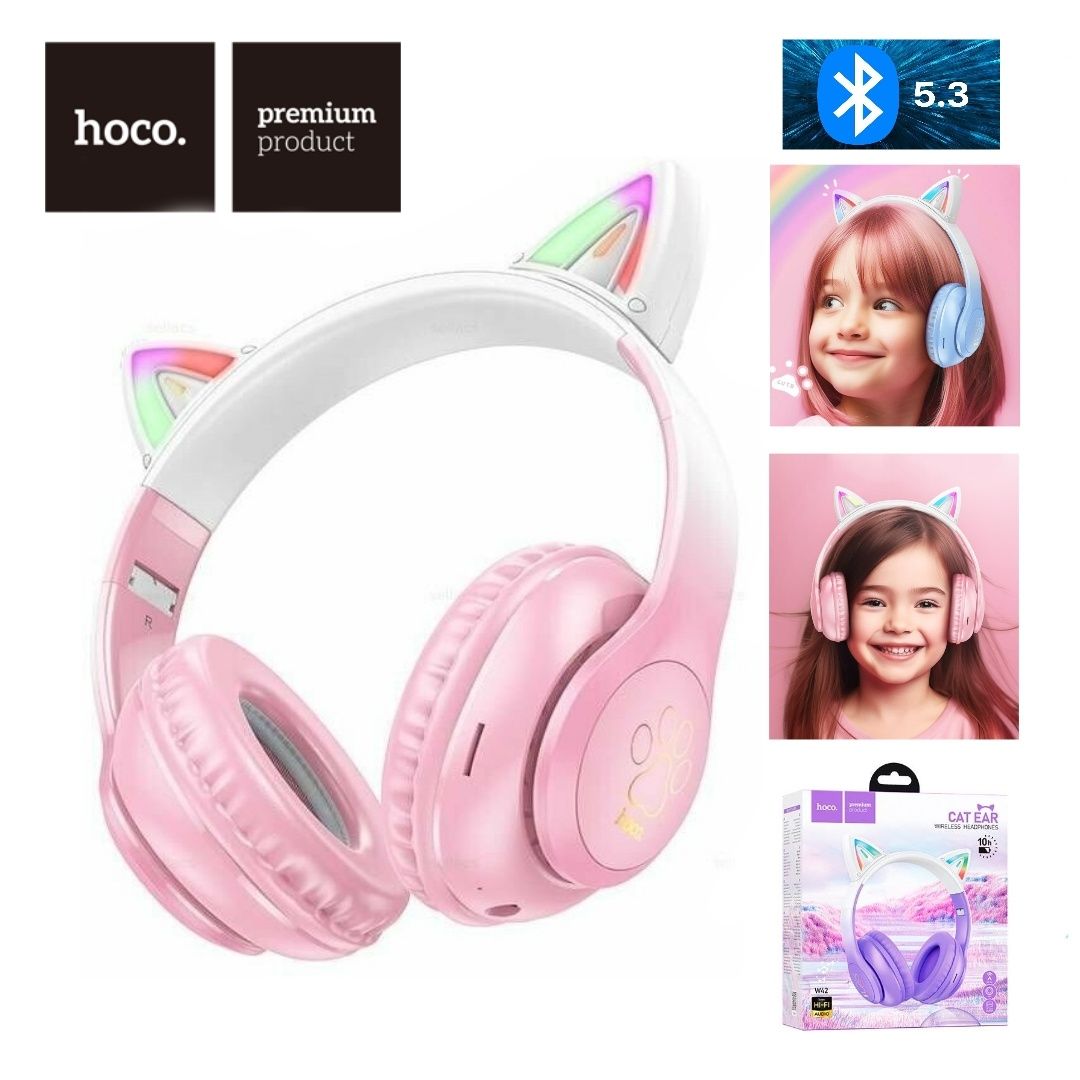 Наушники Hoco W42 Car ear kids беспроводные детские гарнитура навушник
