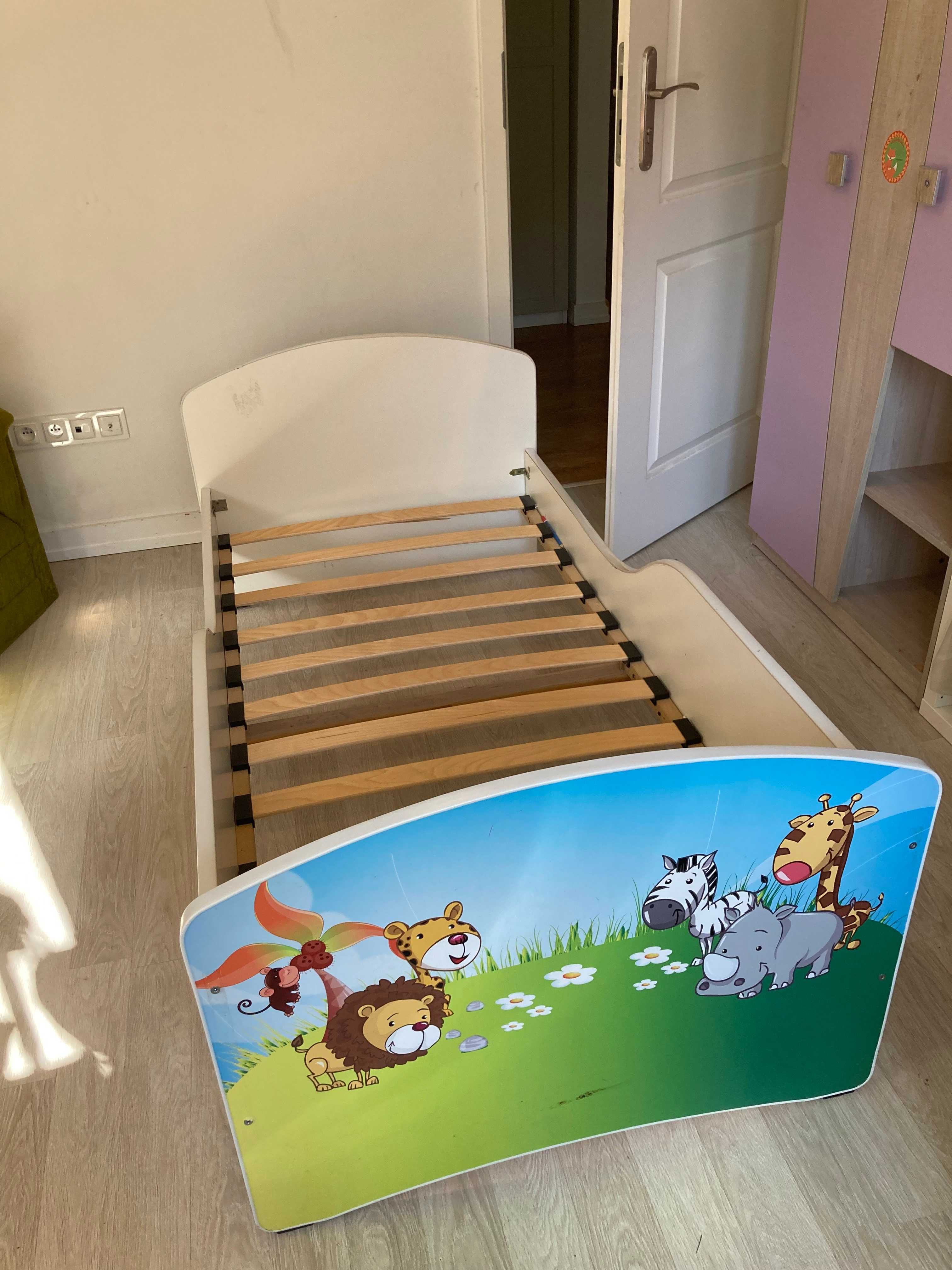 Łóżko dziecięce ACME 160x80 cm z pojemnikiem i materacem