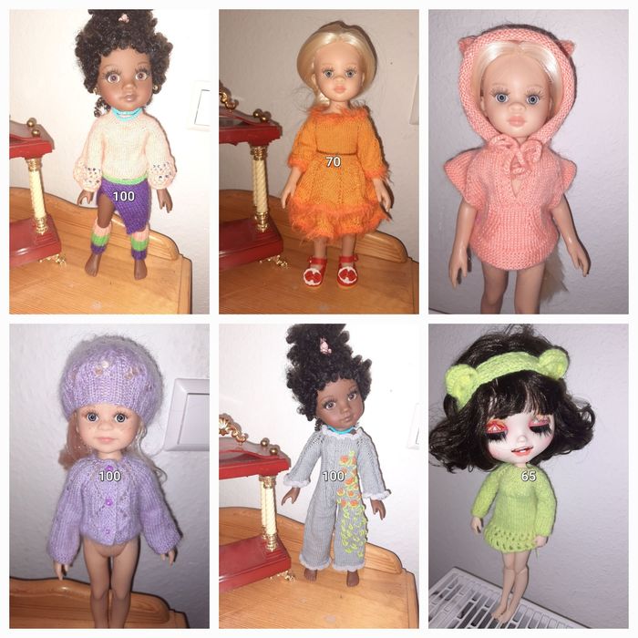 Шикарные зверошарфы  для кукол паола рейна,куклам 32-36 см