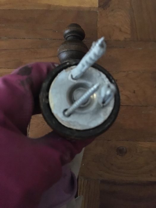 Karnisz drewniany pojedynczy 250cm ciemny orzech