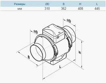 Канальний вентилятор Вентс ТТ ПРО 315