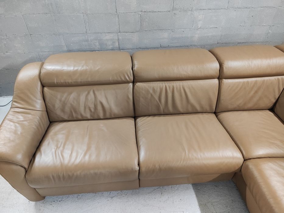 Диван шкіряний, електрореклайнер. Уголок.