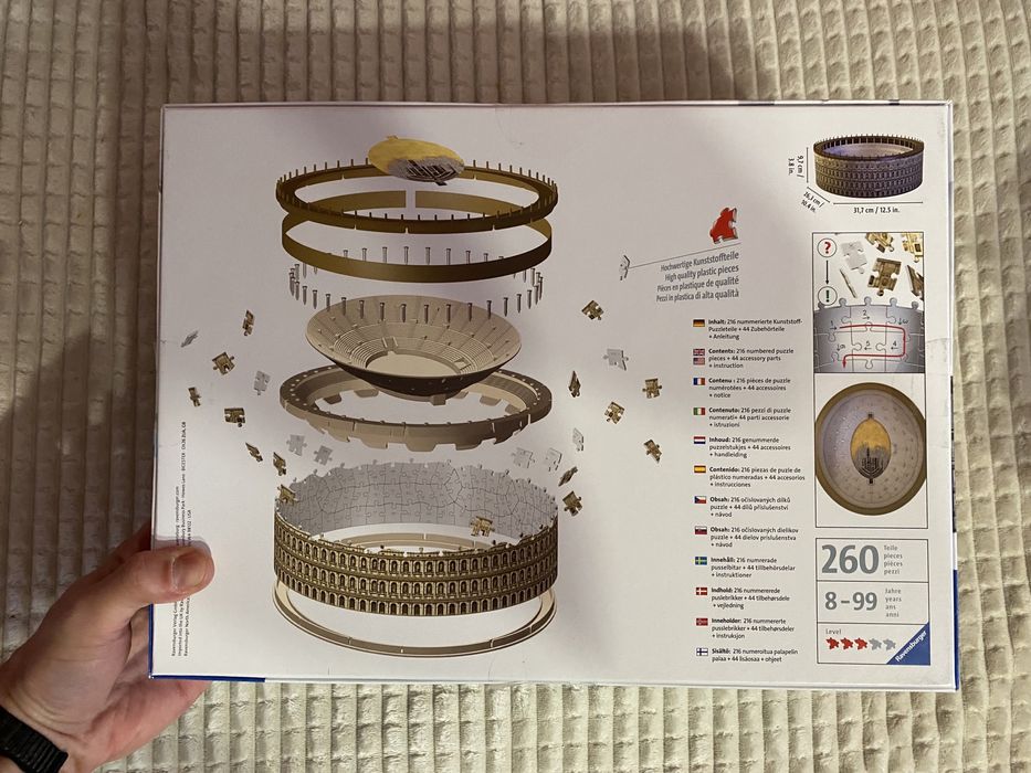 3D Пазл Конструктор Колизей Ravensburger (Не лего)