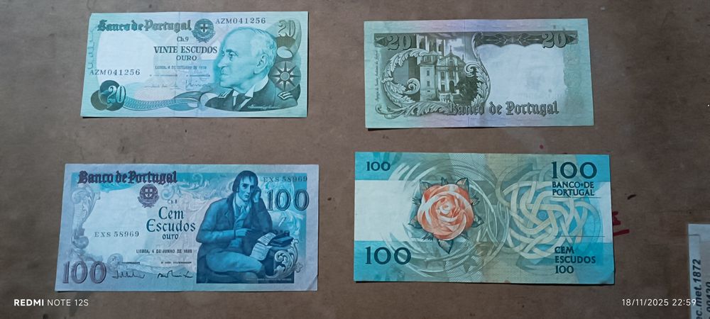 Vendo estas 4 notas por um valor razoável faça sua proposta