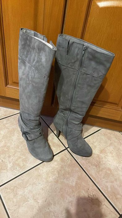 Kozaki długie skórzane