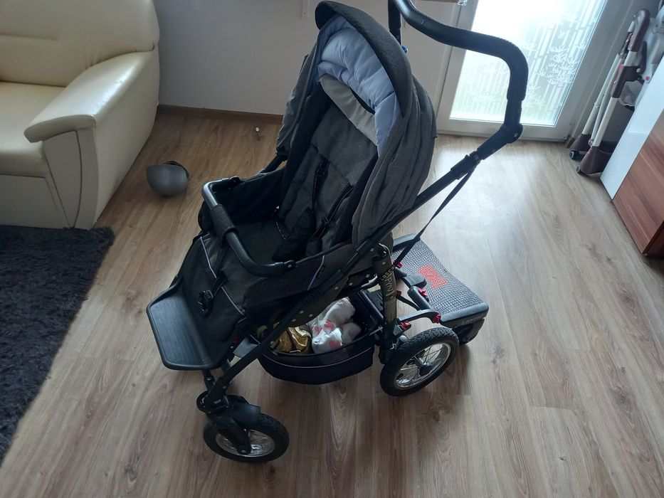 Wózek dziecięcy 3 w 1 gondola spacerówka nosidelko podest
