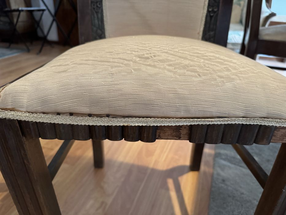 Cadeiras de jantar forradas