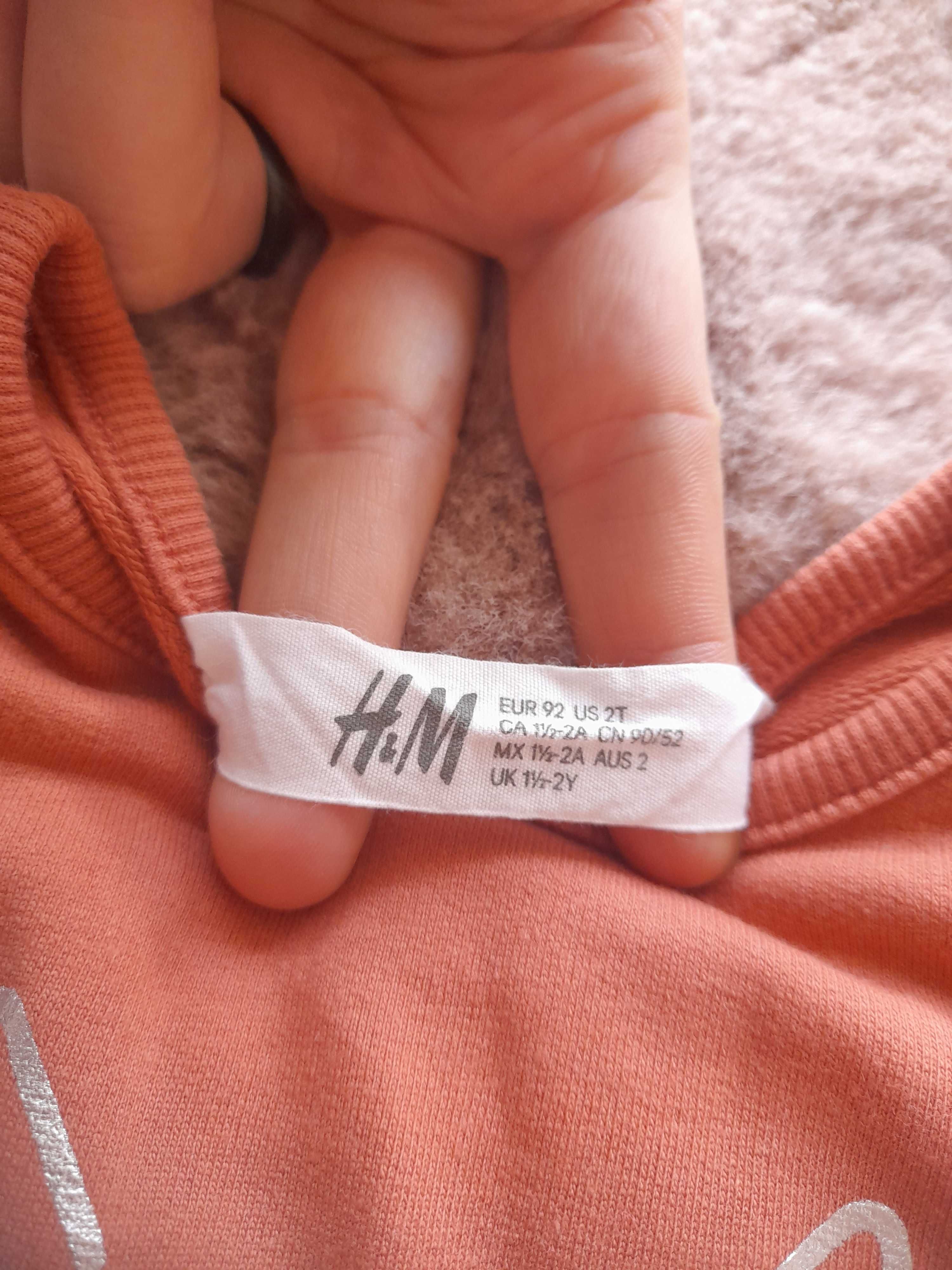 Bluza na długi rękaw dla dziewczynki h&m