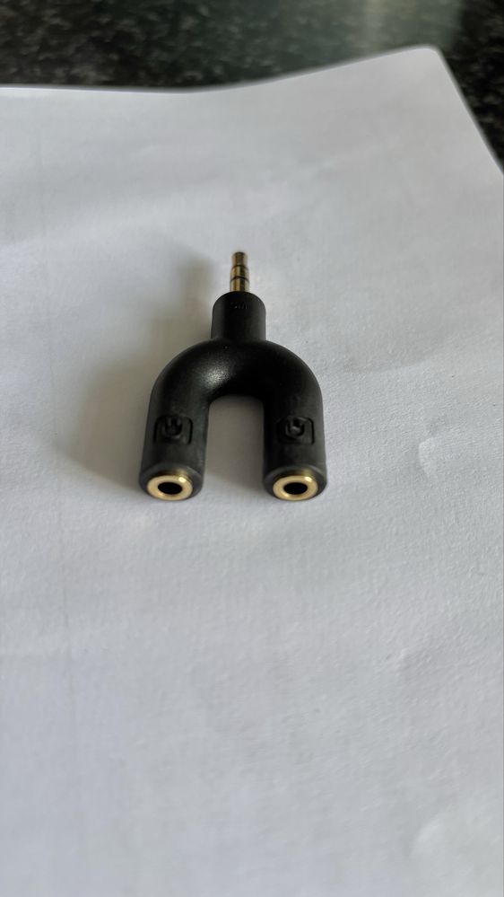 Divisor e duplicador audio jack 3.5mm