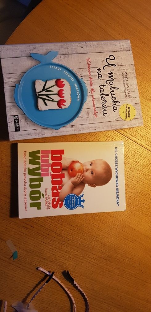 Książki :"U malucha na talerzu i Bobas lubi wybór-Komplet