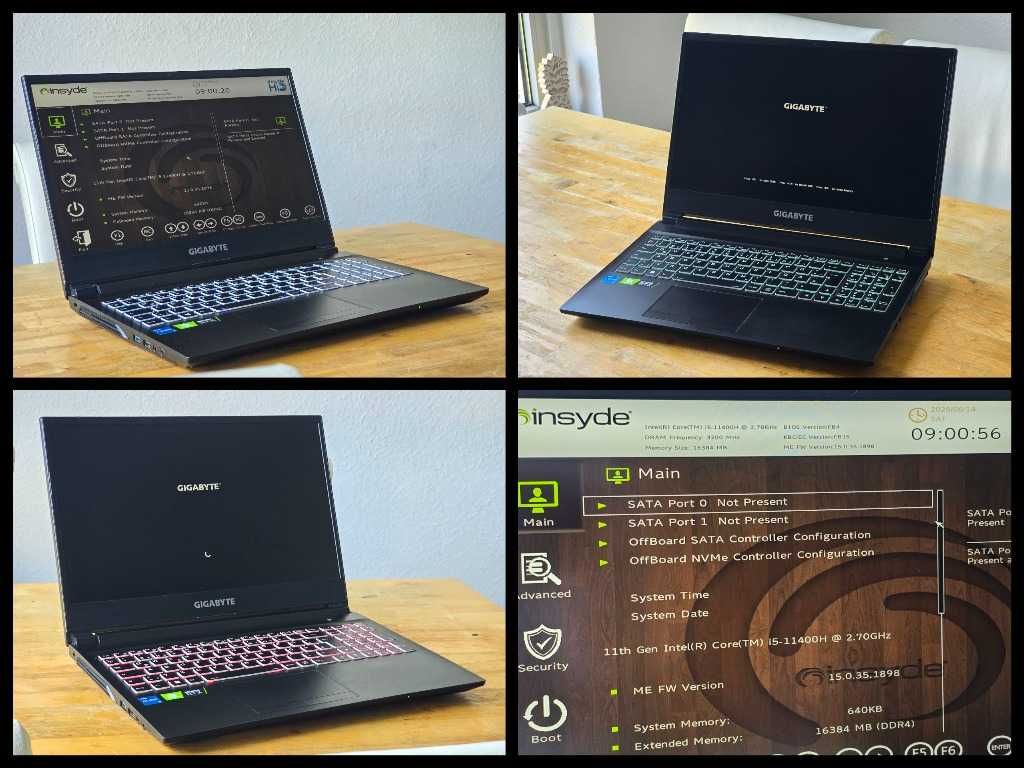 Gigabyte G5 KD, 15.6″, Intel Core i5‑11400H, RTX 3060, 16/512Gb SSD.