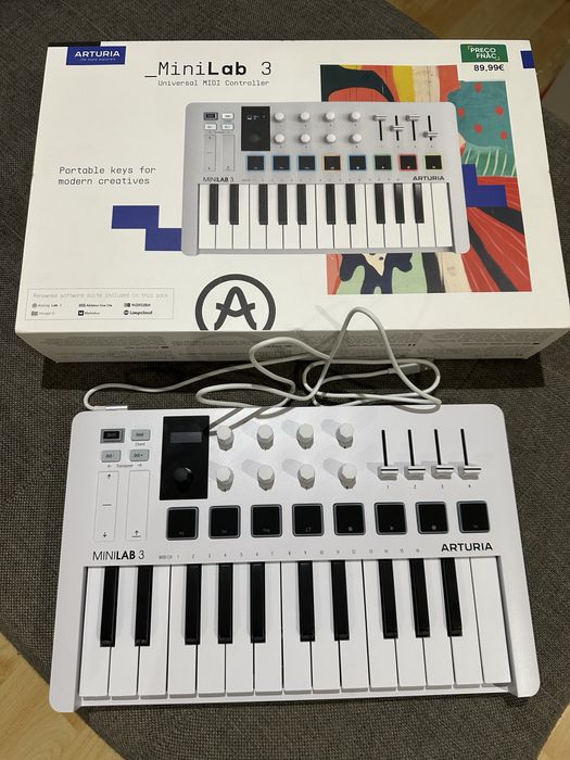 Controlador MIDI Arturia MiniLab 3 (novo)