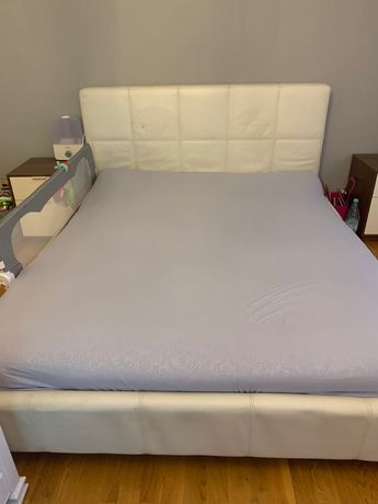 Łóżko 160 na 200 skóra naturalna IKEA