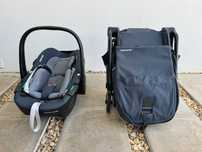 Maxi-Cosi Carrinho de Passeio Ultracompacto + Cadeira Auto Pebble 360