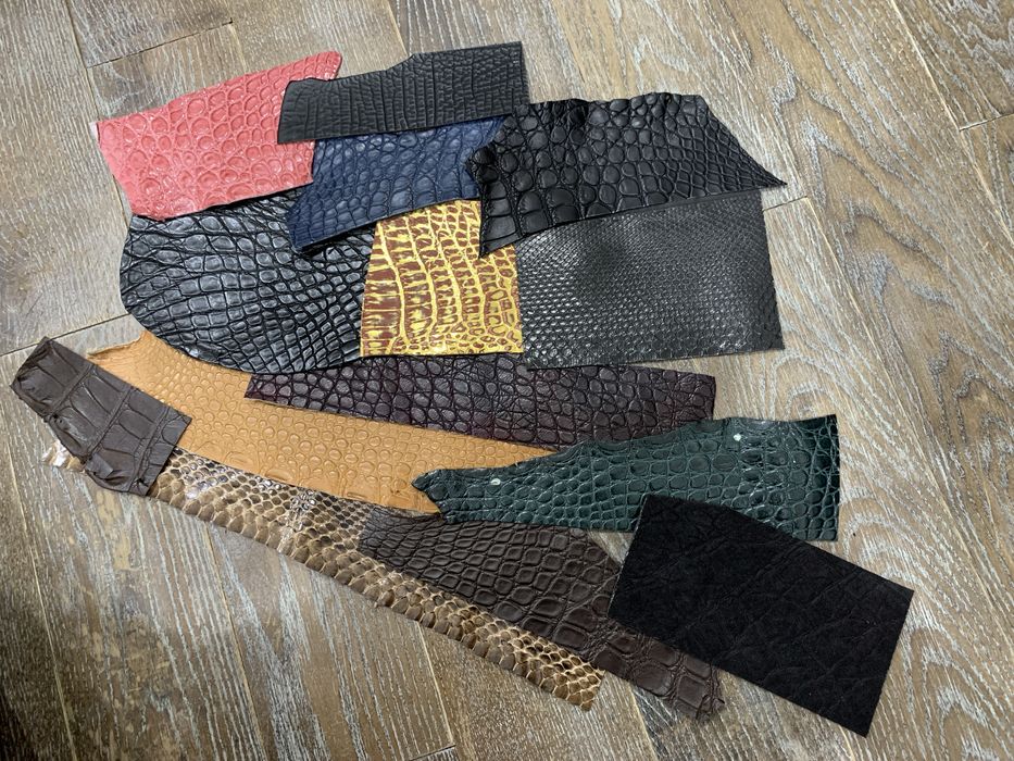 Ремешок из кожи крокодила, страуса, акулы, слона, змеи, ящерицы