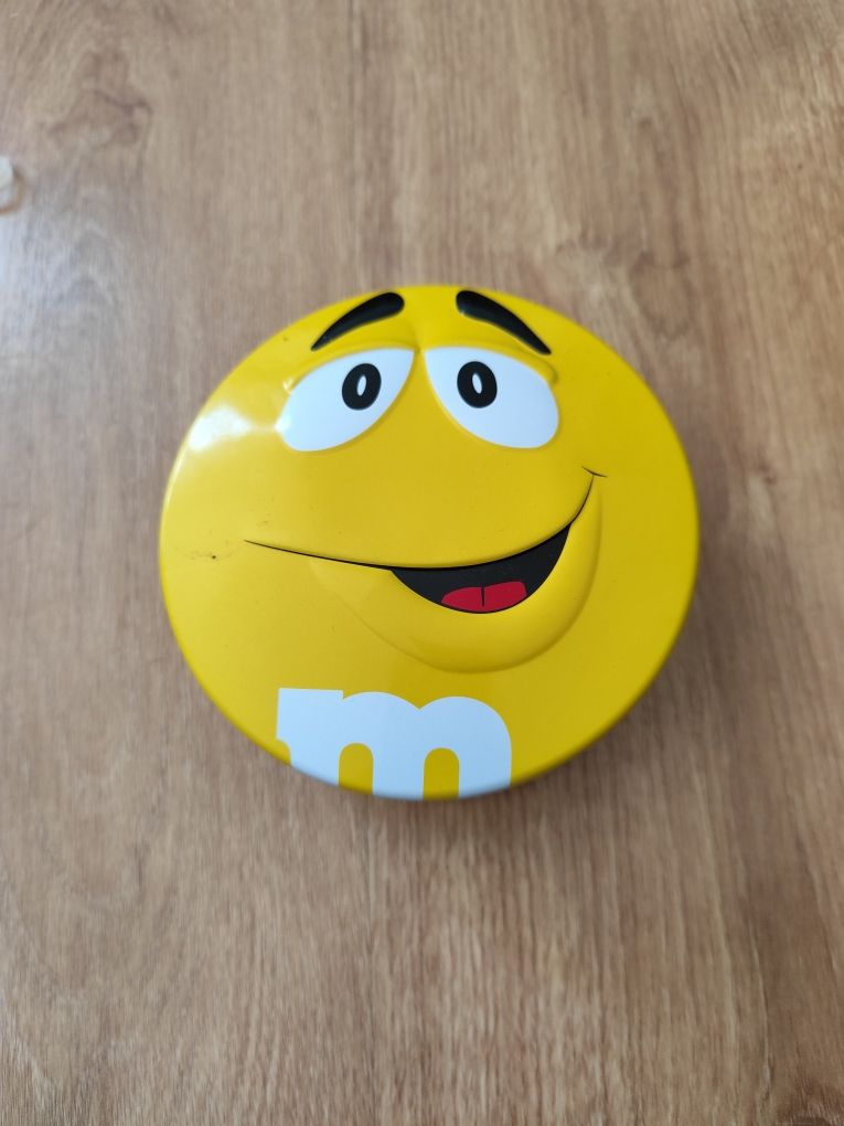 Caixa lata M&ms amarela
