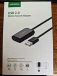Ugreen US205 zewnętrzna karta dźwiękowa 2.0 stereo adapter usb