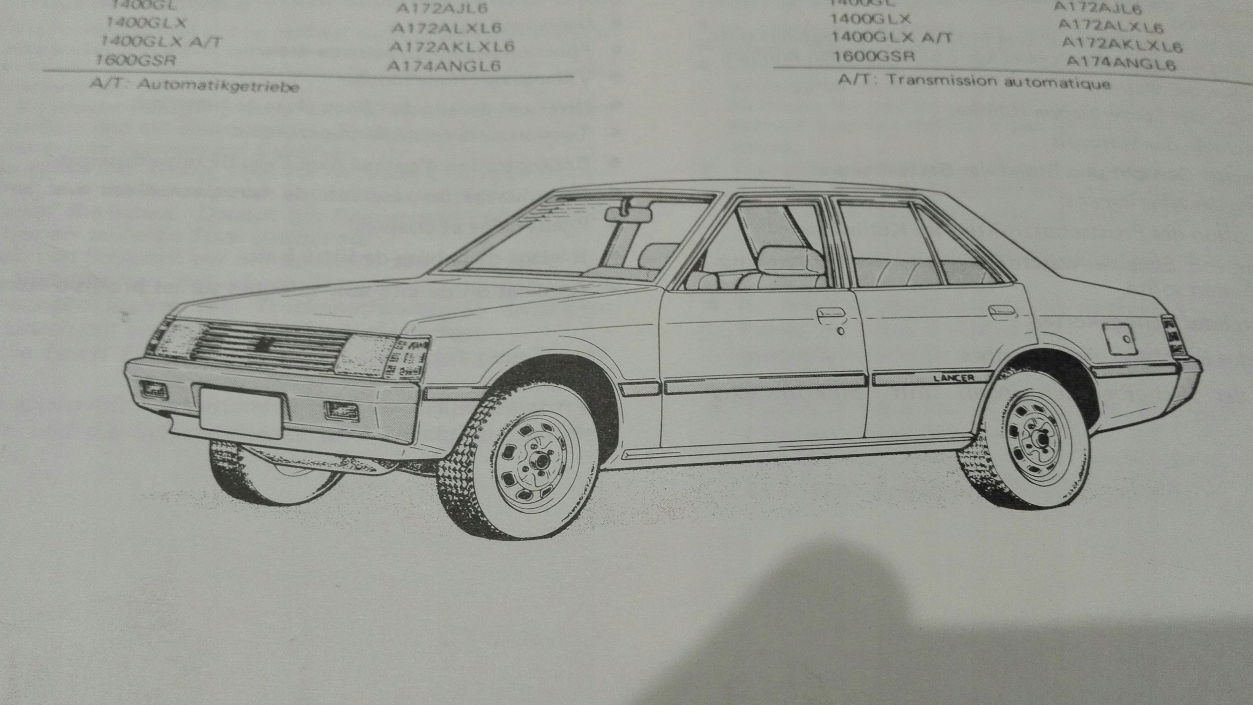 Mitsubishi Lancer Ii Instrukcja Ksiazka 1979