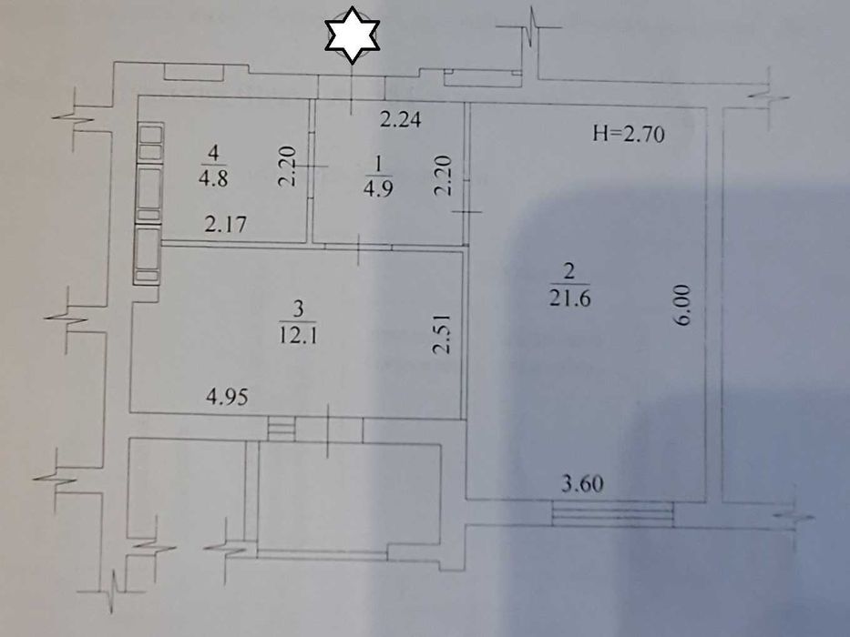 ЖК Казка/Сказка. 1 кімн квартира з ремонтом! Хол.Гора J