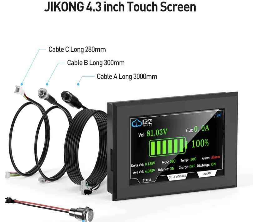 Смарт Бмс JIKONG 60A-200A LIFЕPО4 - LI-ion 12v 24v 36v 48v 60v 72v