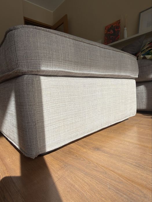 Sofá 3 lugares Kivik Ikea + Repousa Pés