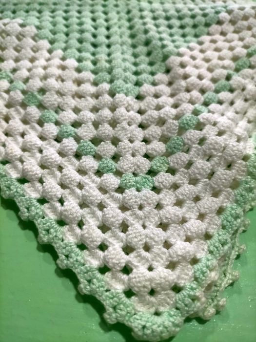 Panos de crochê feitos à mão