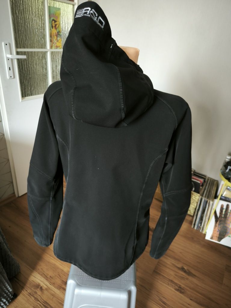 Peak Performance Softshell damski L czarny z kapturem bluza