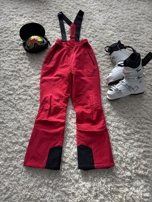 Spodnie narciarskie damskie 4F malinowy,membrana 5000 roMiar M