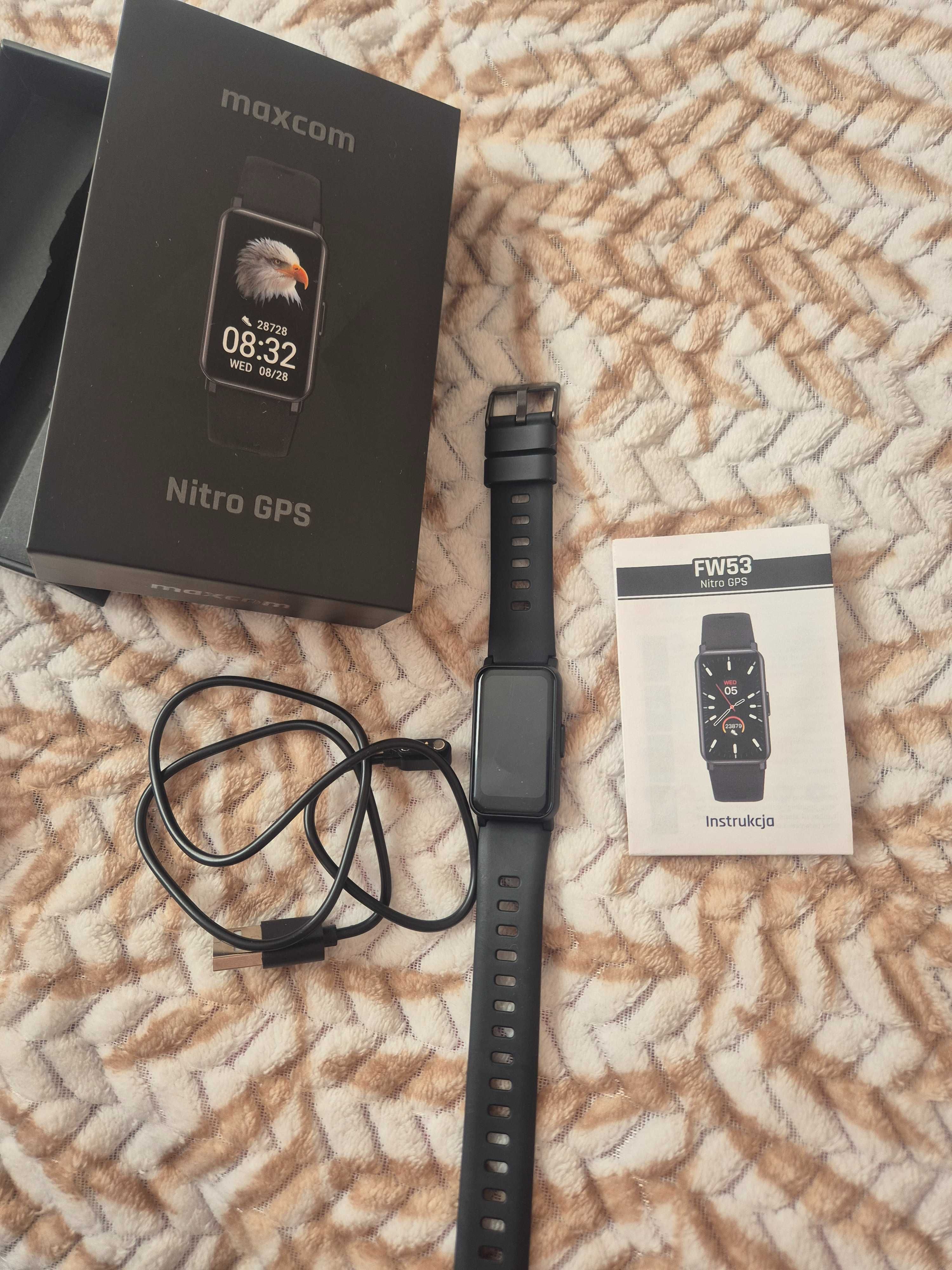 Smartwatch, zegarek, Maxcom FW 53 Nitro GPS, jak nowy.