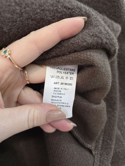 Nowa czekoladowa marynarka oversize miś luźna