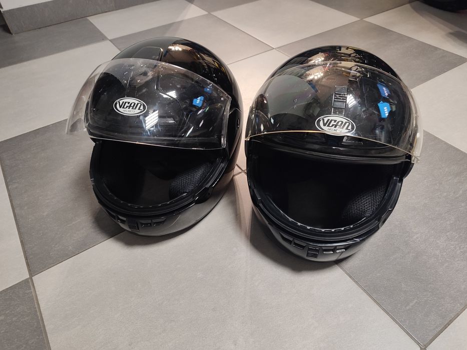 Kask, Kaski Ferro rozmiar M, czarny połysk, motocykl, skuter
