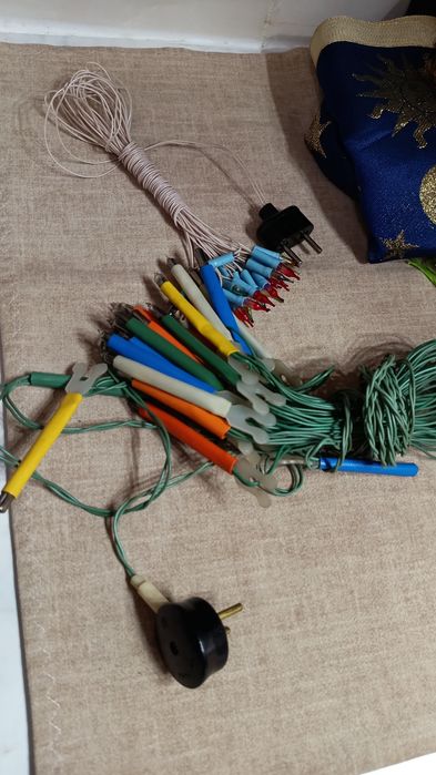 Запчасти. Лот. Гірлянда новорічна , свічки ссср, гірлянда ссср