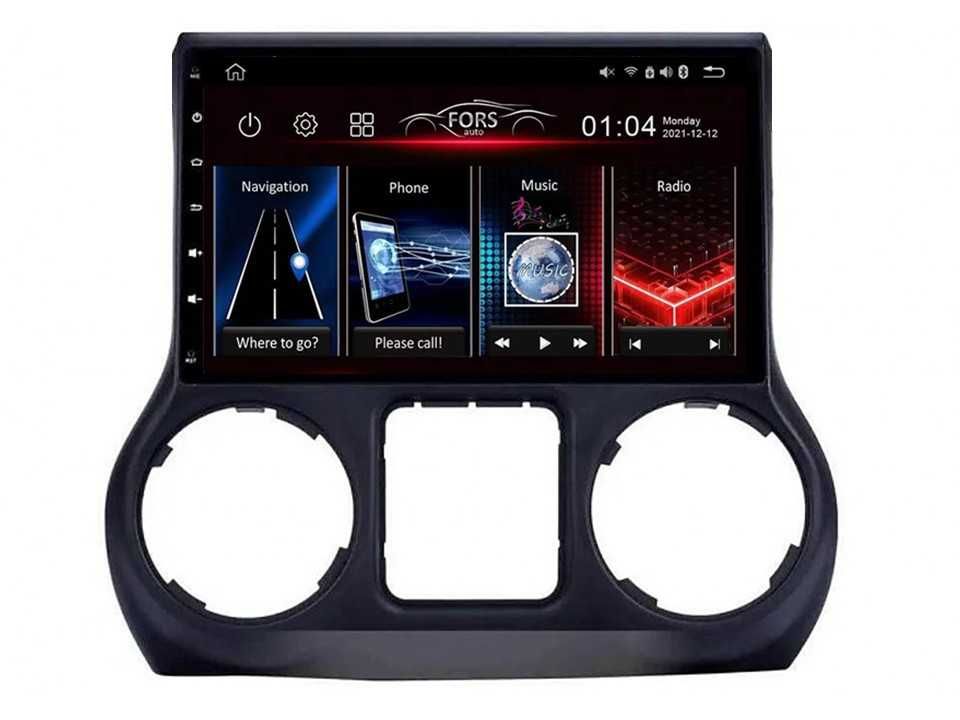 Radio samochodowe Android Jeep Wrangler Rubicon (10.1") 2011.-2014