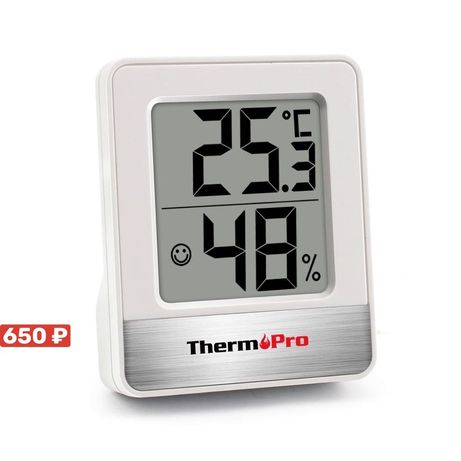 Термометр-гигрометр - ThermoPro TP49, метеостанция