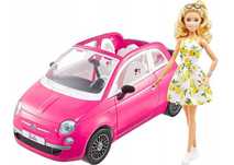 Zestaw Mattel Barbie Lalka i Fiat 500 HIT