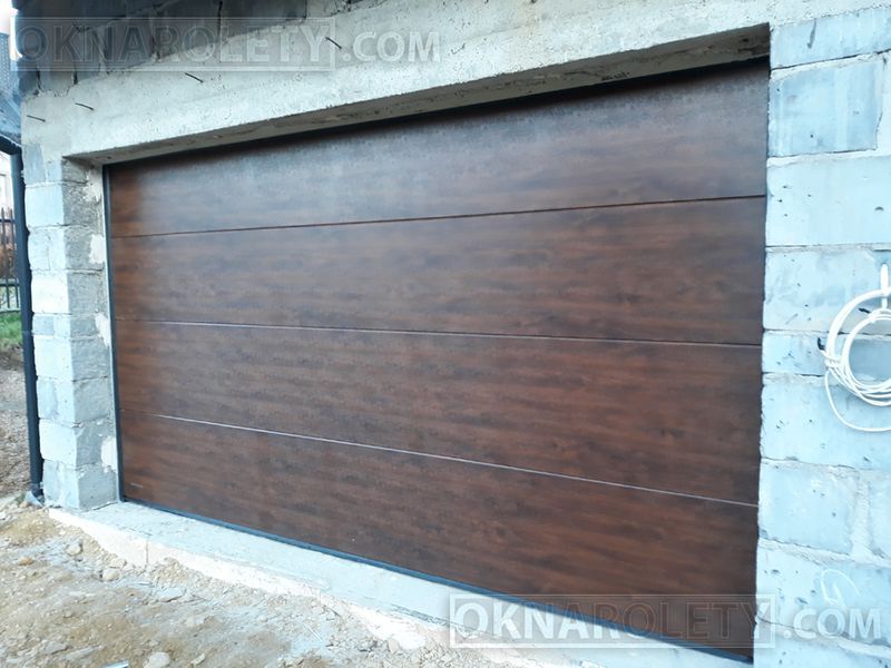 Brama segmentowa Antracyt Brąz Biała 390x230 Elbląg