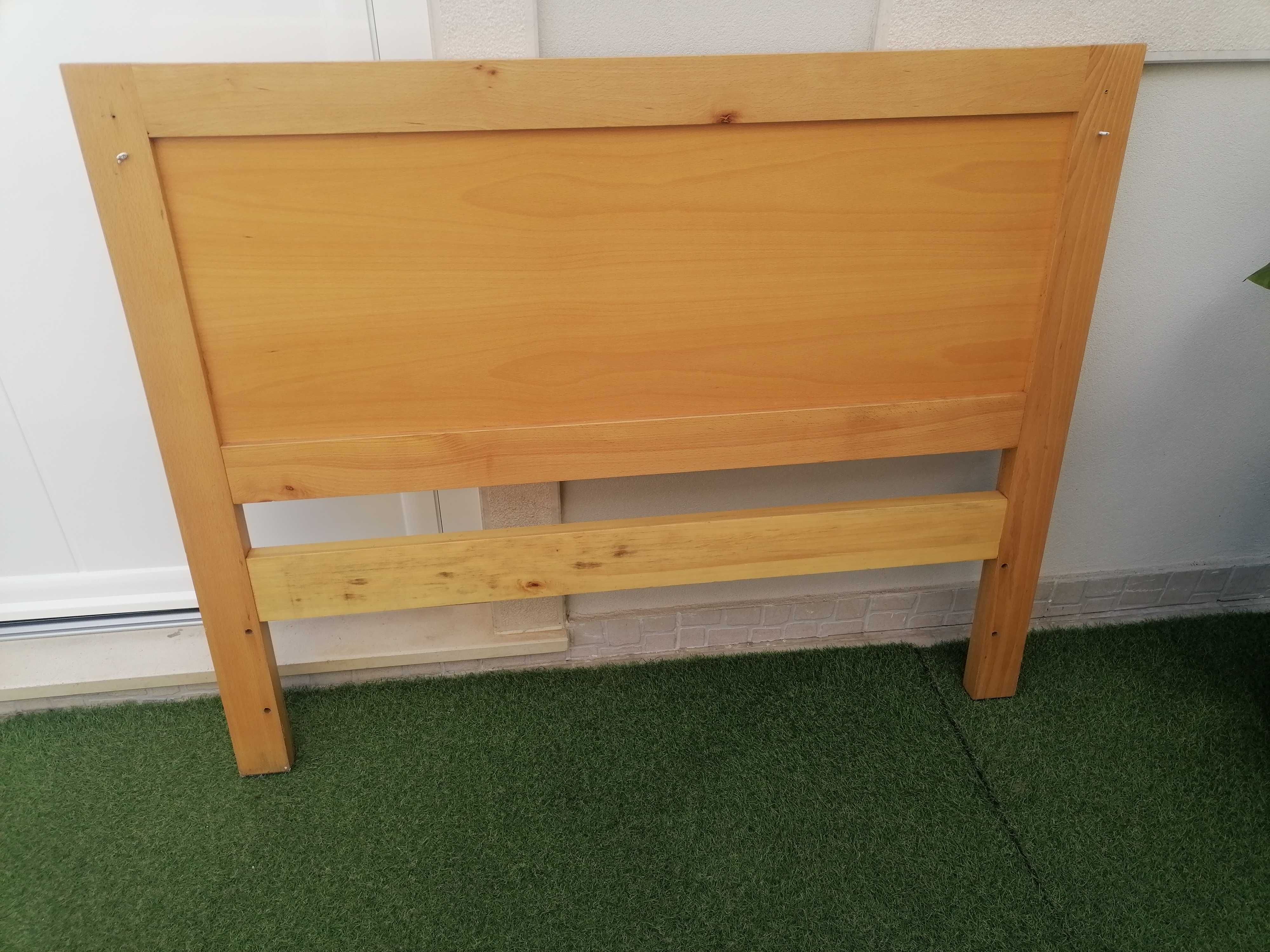 Cabeceira de cama  em faia 1.20cm