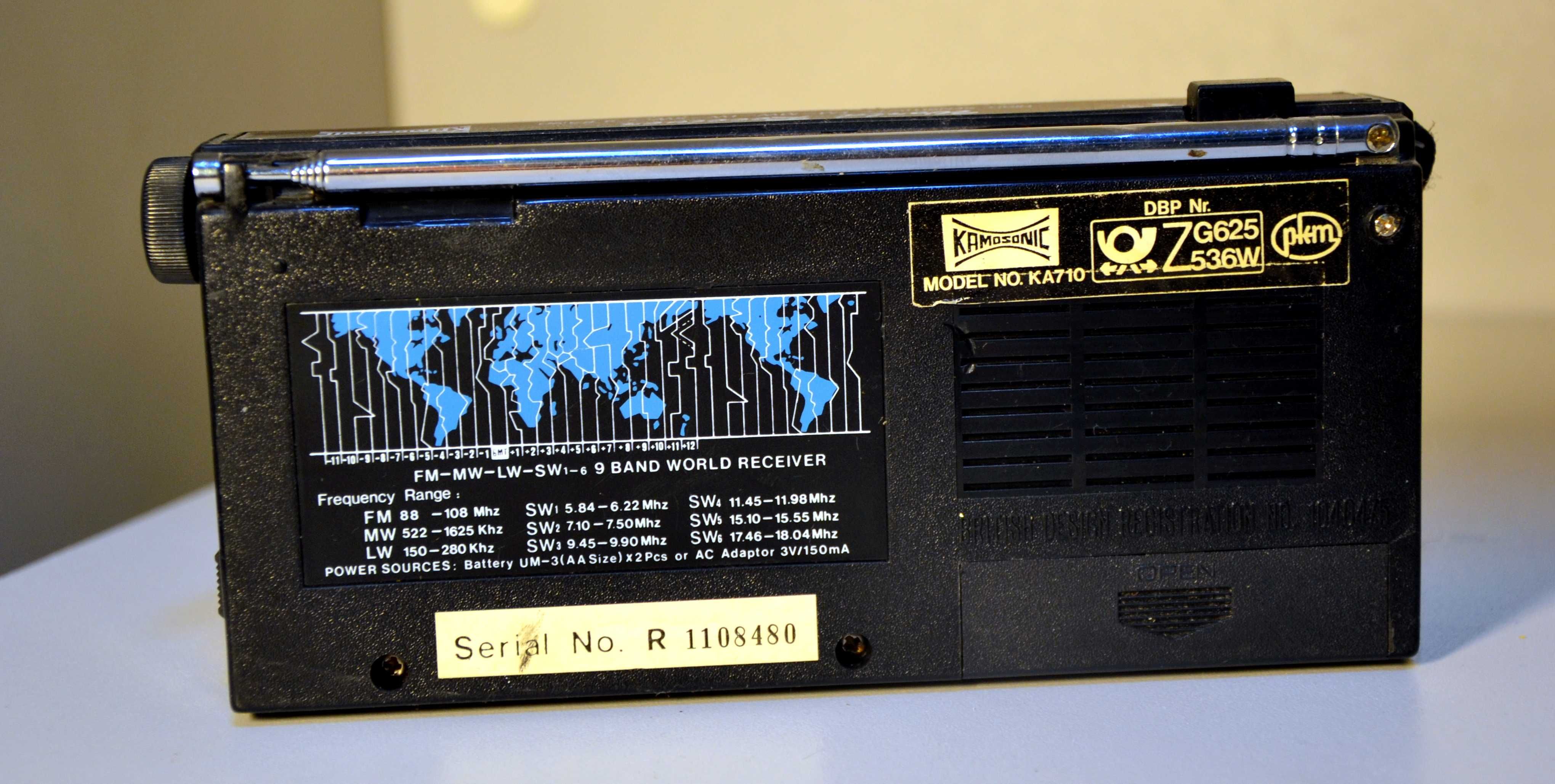 Всеволновый 9 диапазонный  радиоприемник из Германии.