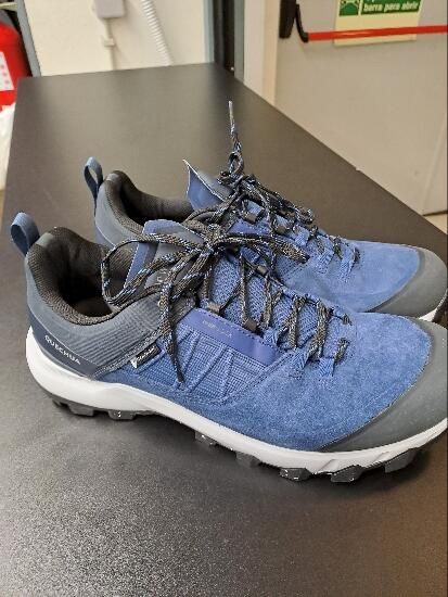 Calçado de Caminhada Montanha MH500 Homem Impermeável Azul