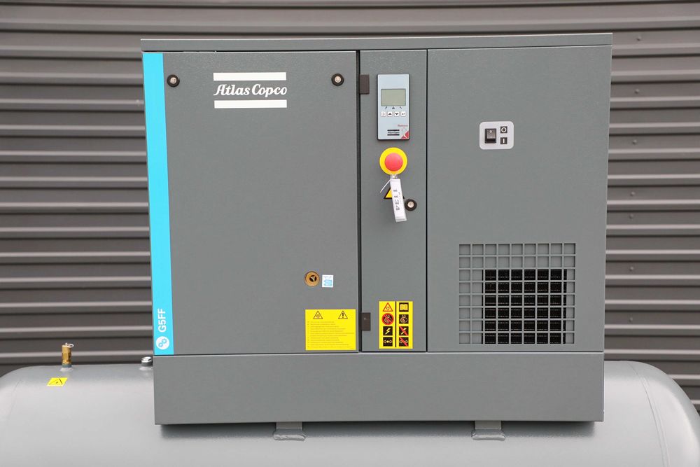 Kompresor śrubowy Atlas Copco G5FF 500 lt NOWY (1134)